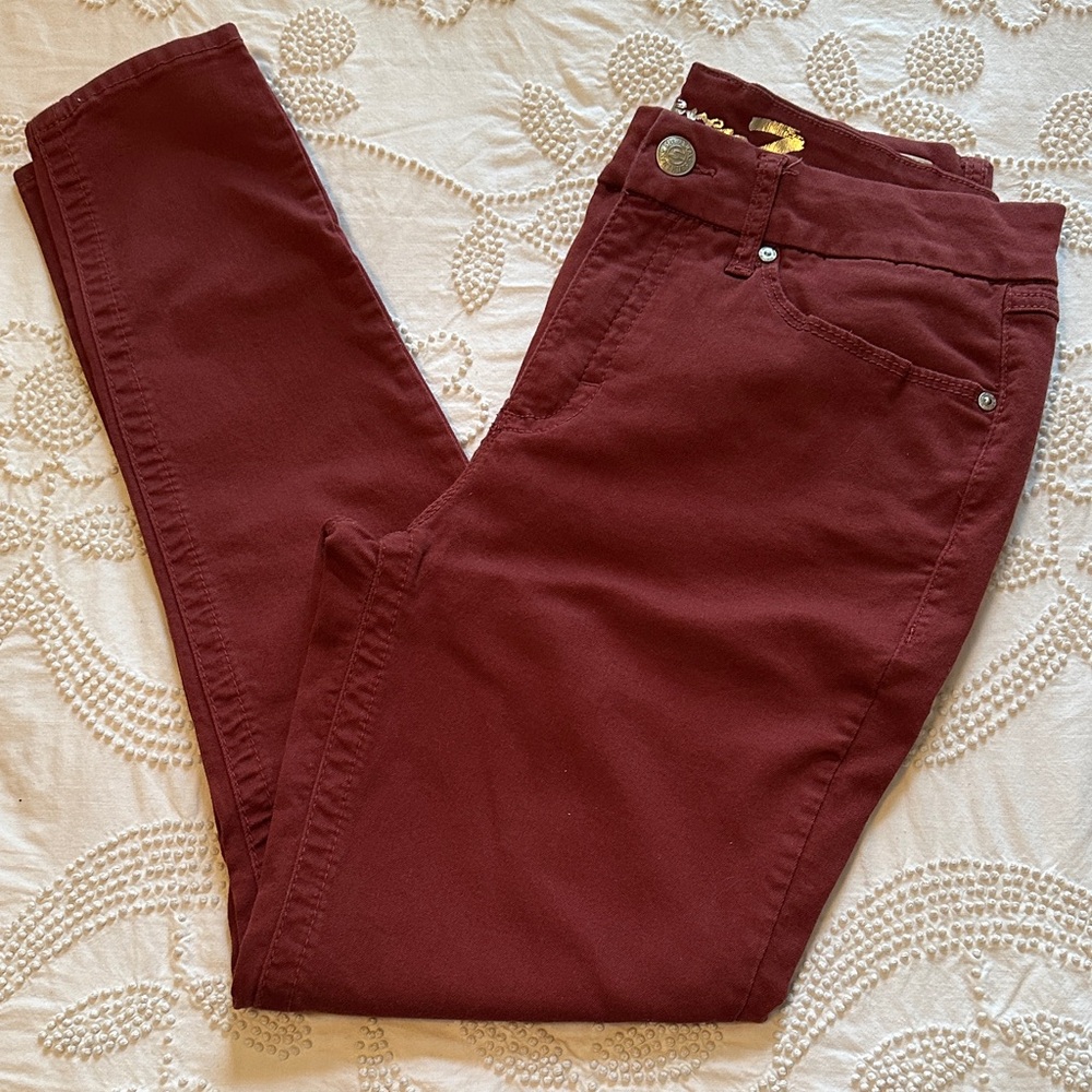 Seven7 Deep Red Denim Pants
